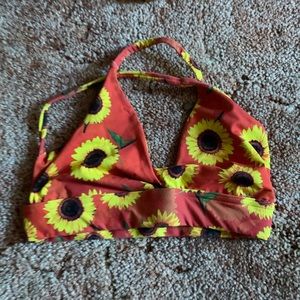 Liquido twisted eco bra chelsea sunflowers